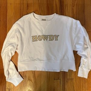 Howdy Cropped Sweatshirt